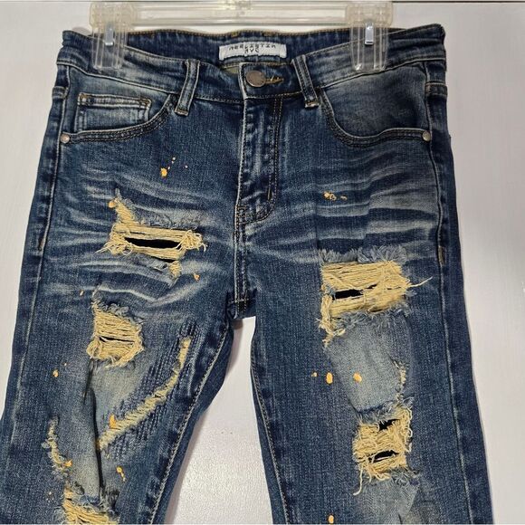 Men's Reelistik NYC Distressed Skinny Jeans Sz 29 - Picture 3 of 11